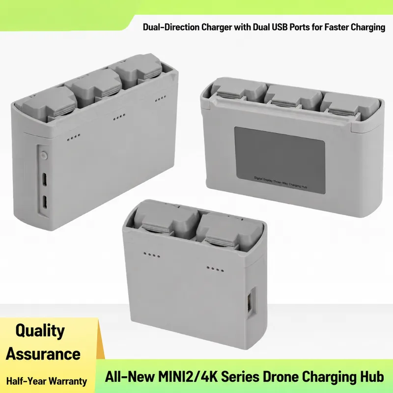 Drone Charging Hub - สำหรับ DJI Mini 4K ที่ชาร์จแบตเตอรี่แบบสองทาง ฮับชาร์จ