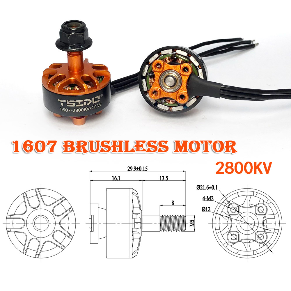 Ysido มอเตอร์2800KV 1607 3850K - Drone Backpack บทวิจารณ์และราคา