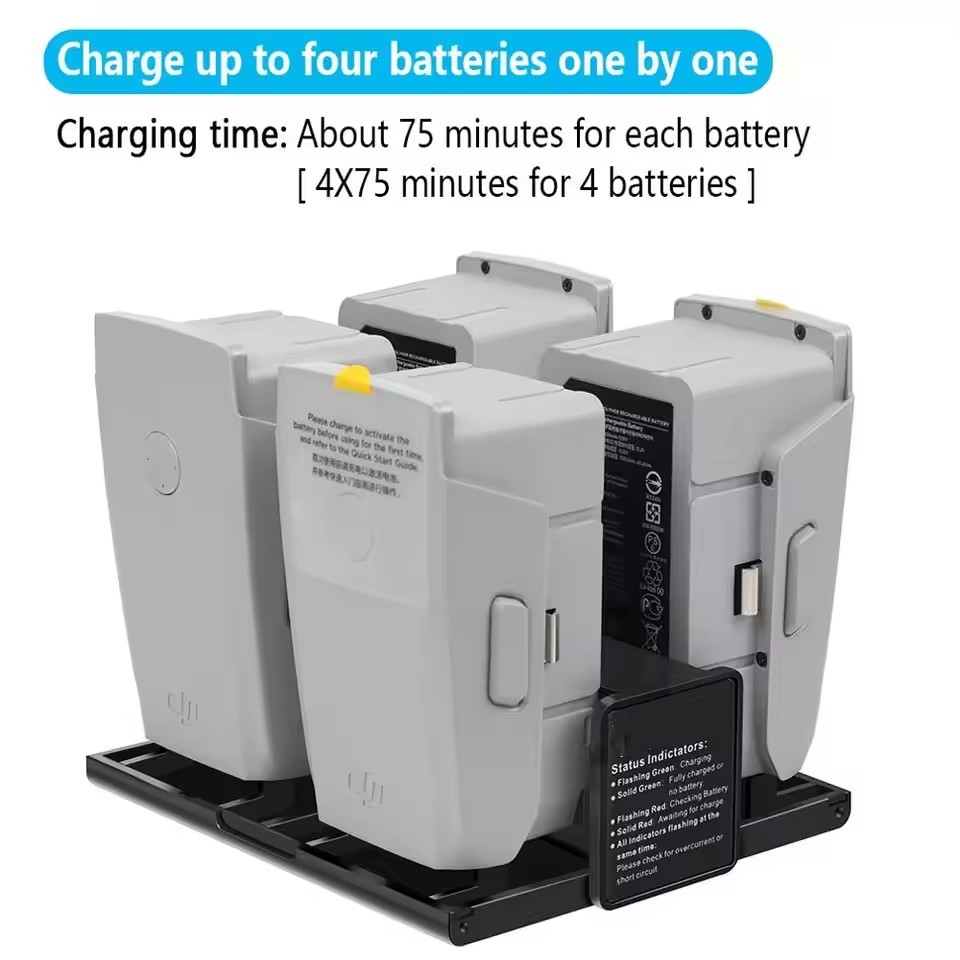 4 in 1 แบบพกพาพับชาร์จ Hub สํา - Drone Charging Hub บทวิจารณ์และราคา